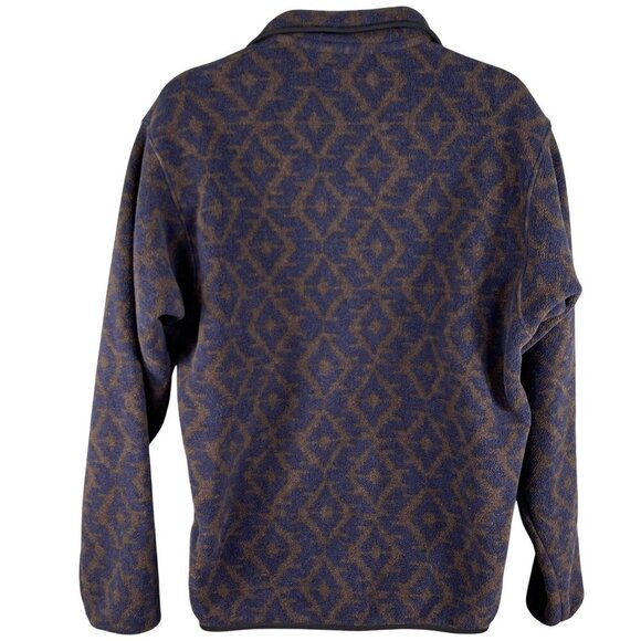 Patagonia Synchilla Mens M Aztec Snap Fleece Pullover Oversized Southwest Jacket - Picture 12 of 16
